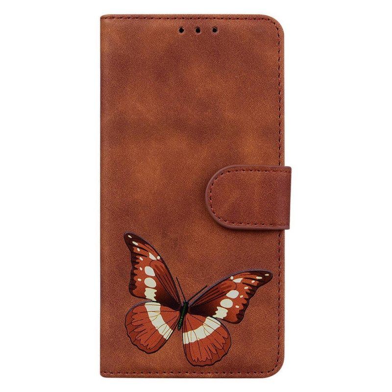 Flip Case voor Samsung Galaxy S23 Ultra 5G Vlinder