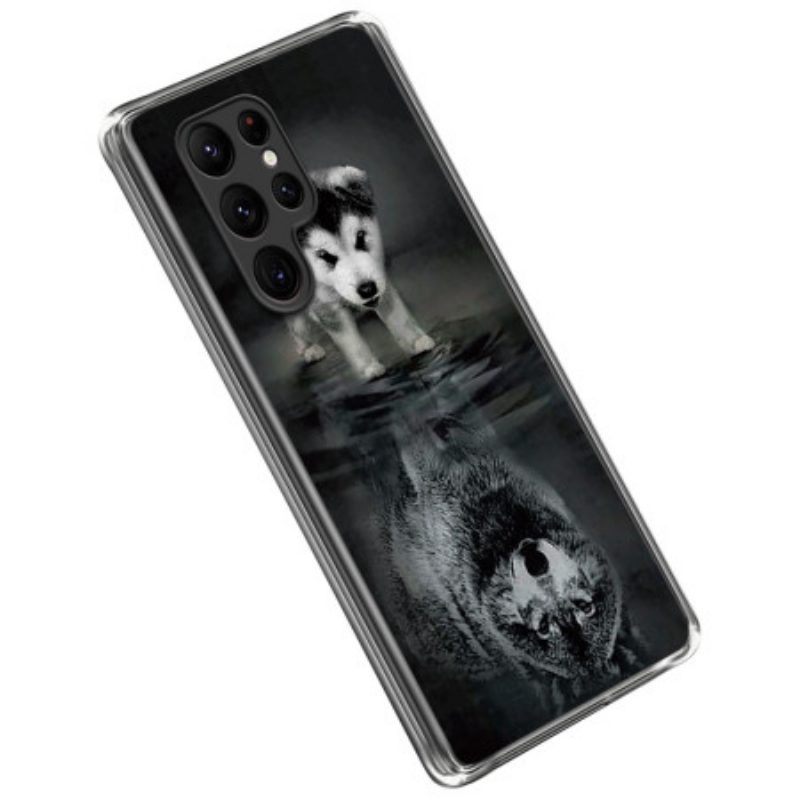 Hoesje voor Samsung Galaxy S23 Ultra 5G Puppy-droom