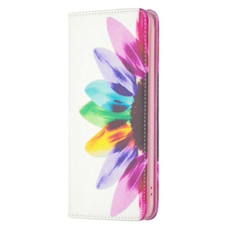 Bescherming Hoesje voor iPhone 14 Pro Max Folio-hoesje Aquarel Bloem