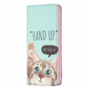 Bescherming Hoesje voor iPhone 14 Pro Max Folio-hoesje Hand Omhoog