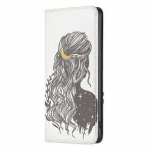 Bescherming Hoesje voor iPhone 14 Pro Max Folio-hoesje Mooi Haar