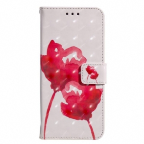 Hoesje Folio-hoesje voor iPhone 14 Pro Max Aquarel Papaver