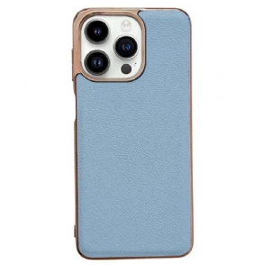 Hoesje voor iPhone 14 Pro Max Echt Leer