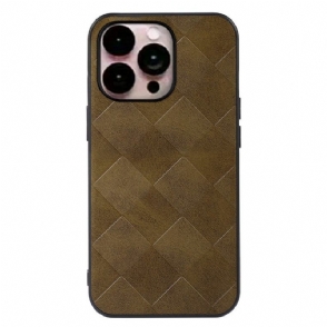 Hoesje voor iPhone 14 Pro Max Geweven Textuur