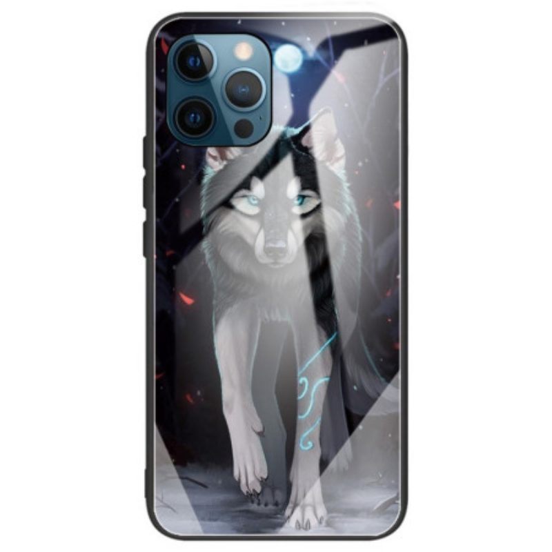 Hoesje voor iPhone 14 Pro Max Wolf Van Gehard Glas