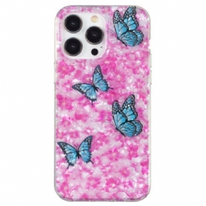Hoesje voor iPhone 15 Pro Bloemen En Vlinders