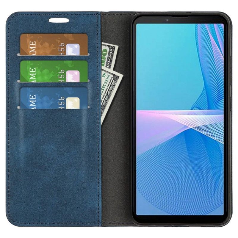 Case voor Sony Xperia 10 IV Bescherming Kunstleer Stand Functie