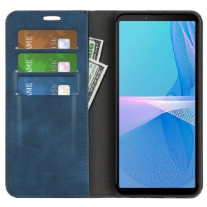 Case voor Sony Xperia 10 IV Bescherming Kunstleer Stand Functie