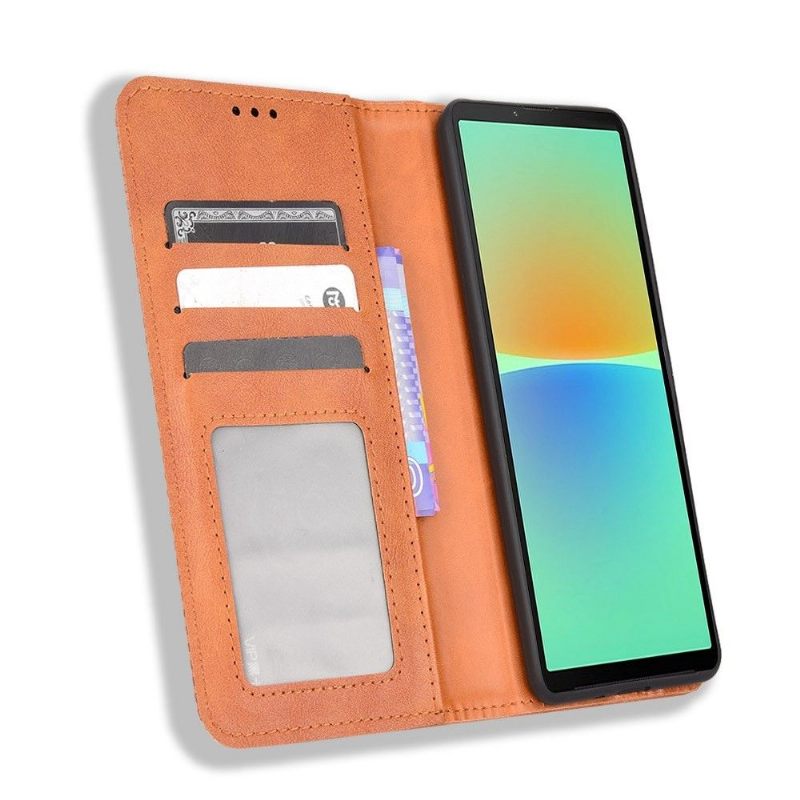 Cover voor Sony Xperia 10 IV Anti-fall De Lederen Stijl Cirénius