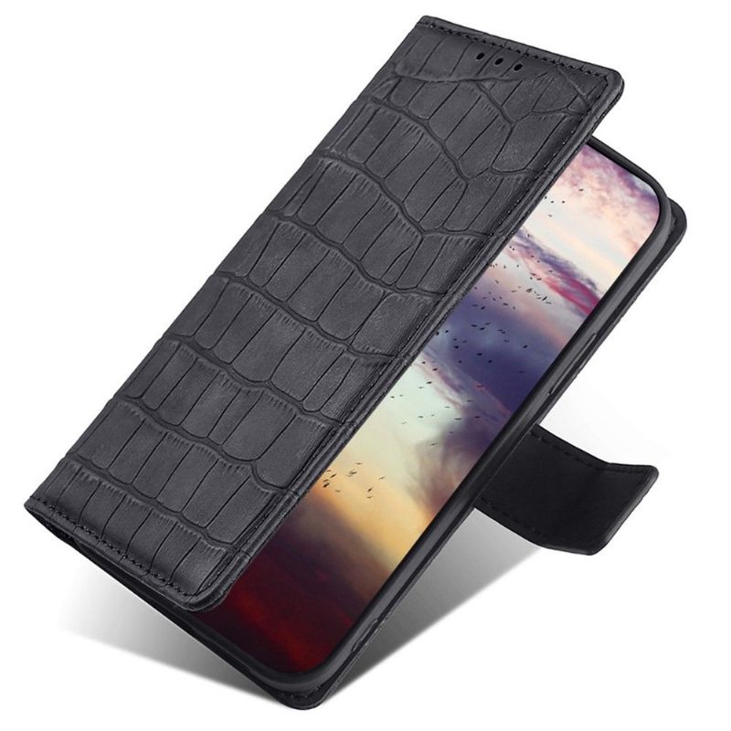 Folio-hoesje voor Sony Xperia 10 IV Ana Imitatieleer Croco Skin Effect