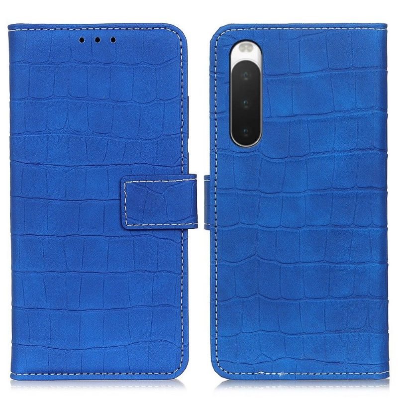 Folio-hoesje voor Sony Xperia 10 IV Croco-look Stiksels