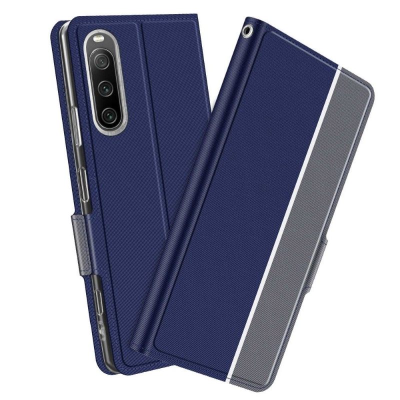 Folio-hoesje voor Sony Xperia 10 IV Victoria Stijl Leer