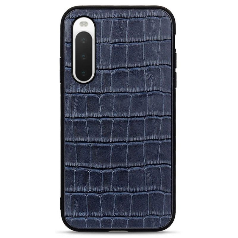 Hoesje voor Sony Xperia 10 IV Chique Croco Skin Look