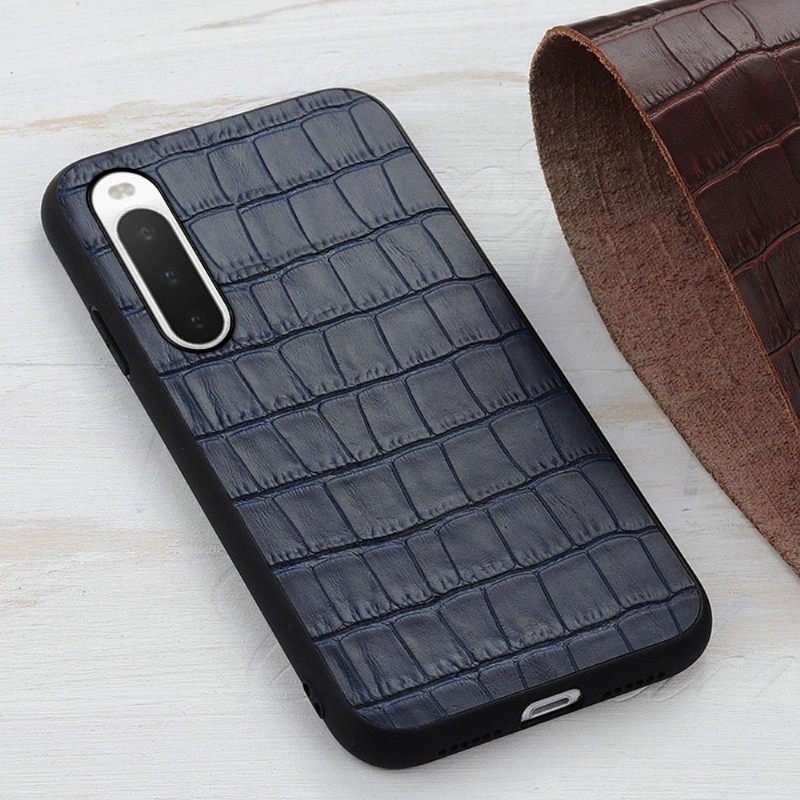 Hoesje voor Sony Xperia 10 IV Chique Croco Skin Look