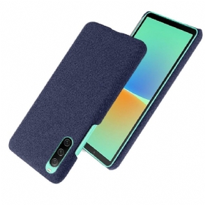 Hoesje voor Sony Xperia 10 IV Stoffen Bekleding