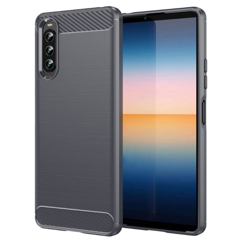 Telefoonhoesje voor Sony Xperia 10 IV Bescherming Geborsteld Siliconeneffect