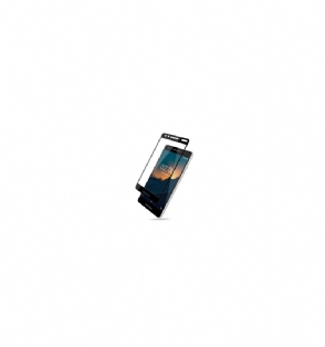 Nokia 2.1 - Schermbeschermer Van Gehard Glas Op Ware Grootte - Zwart