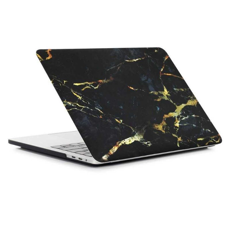 Macbook Pro 15 Case / Marble Touch Bar - Zwart / Goud