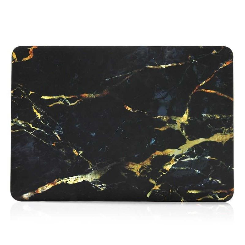 Macbook Pro 15 Case / Marble Touch Bar - Zwart / Goud