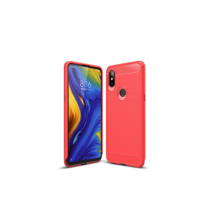 Telefoonhoesje voor Xiaomi Mi Mix 3 Koolborstel Gel