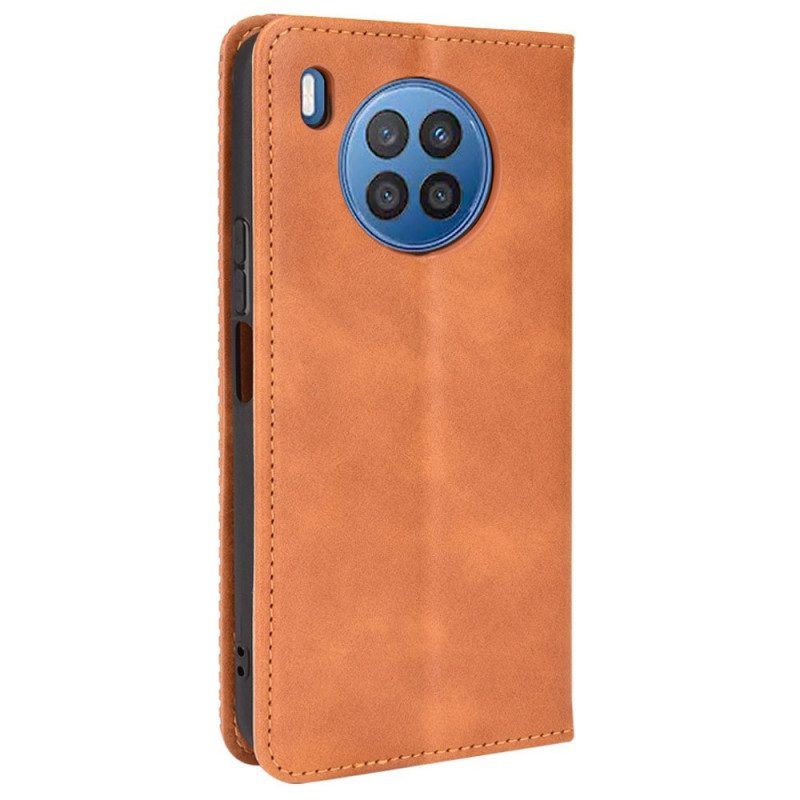 Bescherming Hoesje voor Honor 50 Lite Folio-hoesje Lychee Leer Khazneh Rfid