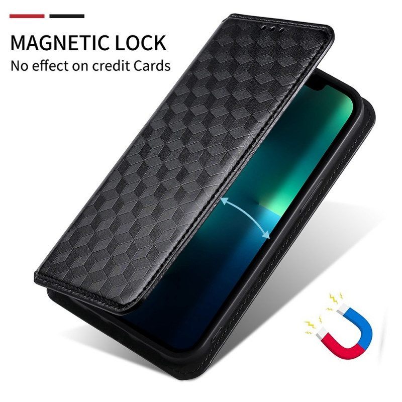 Bescherming Hoesje voor Honor Magic 4 Lite 5G Folio-hoesje Leereffect 3d-textuur