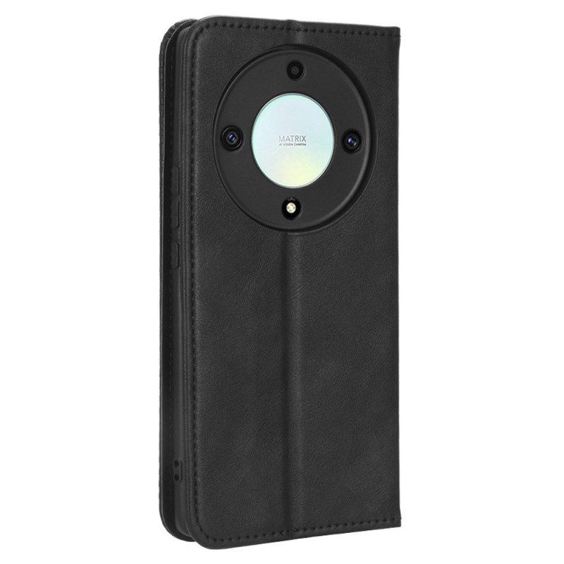 Bescherming Hoesje voor Honor Magic 5 Lite Folio-hoesje Gestileerde Lederen Stijl