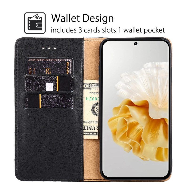 Bescherming Hoesje voor Huawei P60 Pro Folio-hoesje Decoratieve Klinknagel