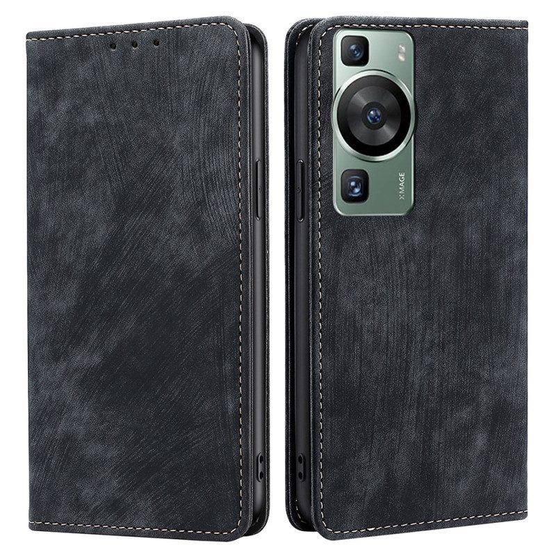 Bescherming Hoesje voor Huawei P60 Pro Folio-hoesje Vintage Serie