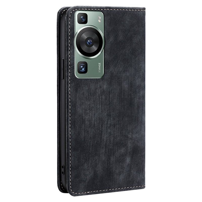 Bescherming Hoesje voor Huawei P60 Pro Folio-hoesje Vintage Serie