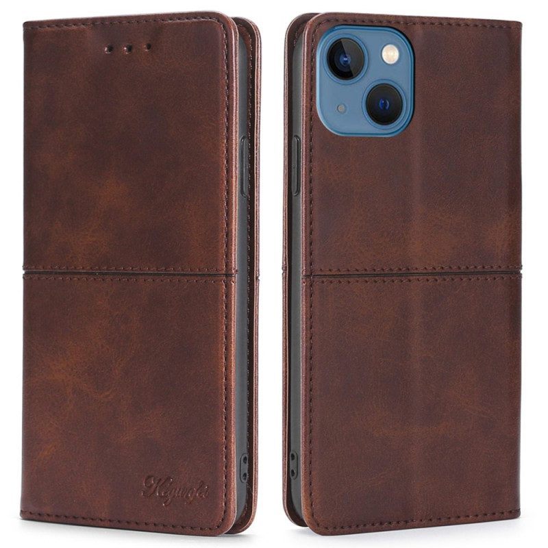 Bescherming Hoesje voor iPhone 14 Plus Folio-hoesje Vintage-stijl