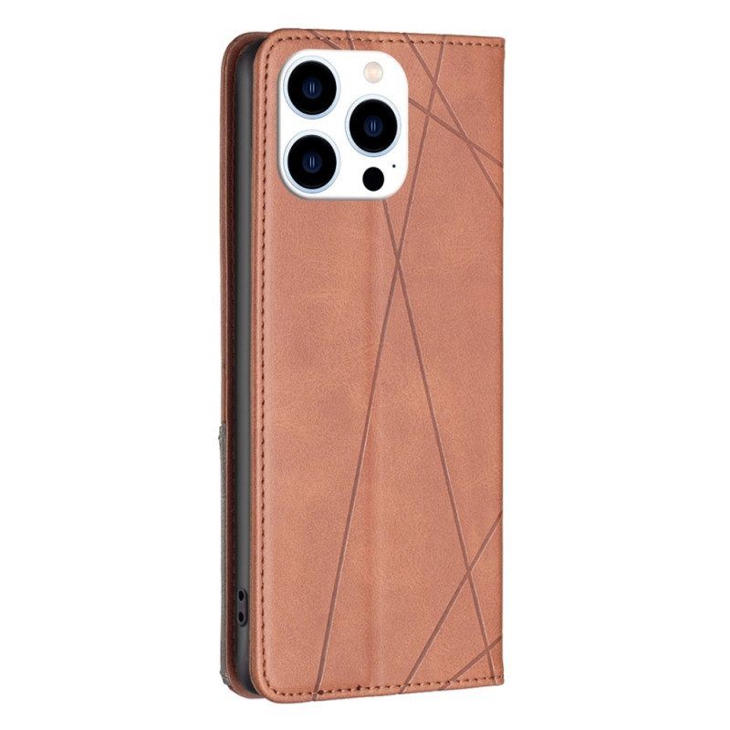 Bescherming Hoesje voor iPhone 14 Pro Folio-hoesje Geometrisch