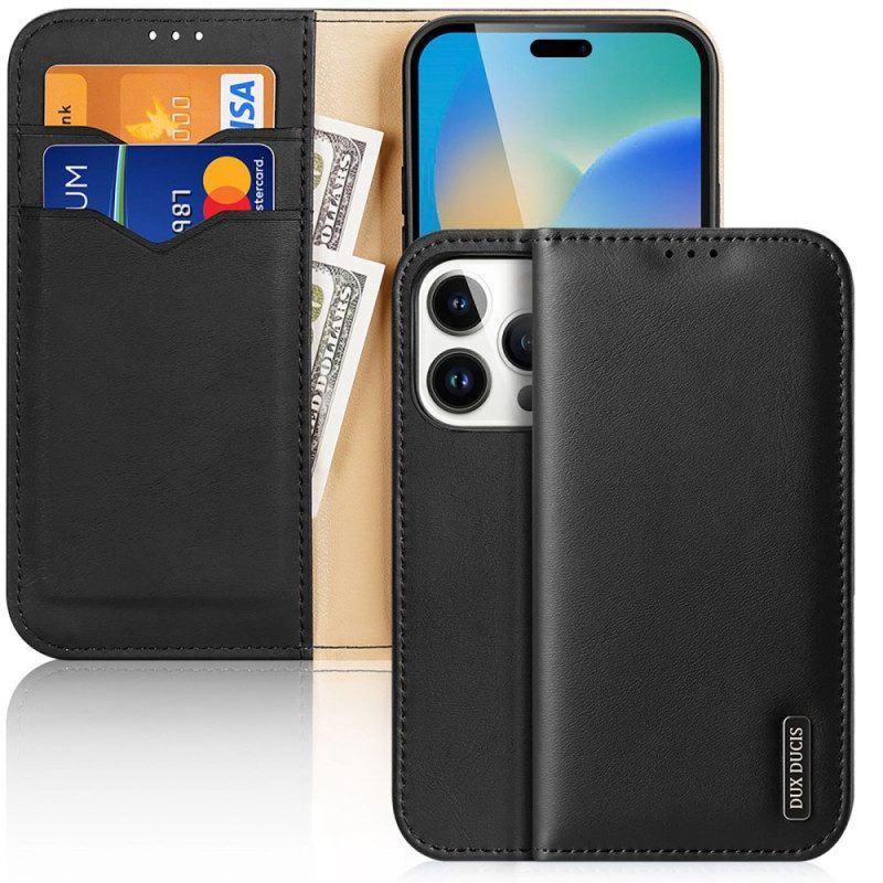 Bescherming Hoesje voor iPhone 14 Pro Max Folio-hoesje Hivo-serie Dux Ducis