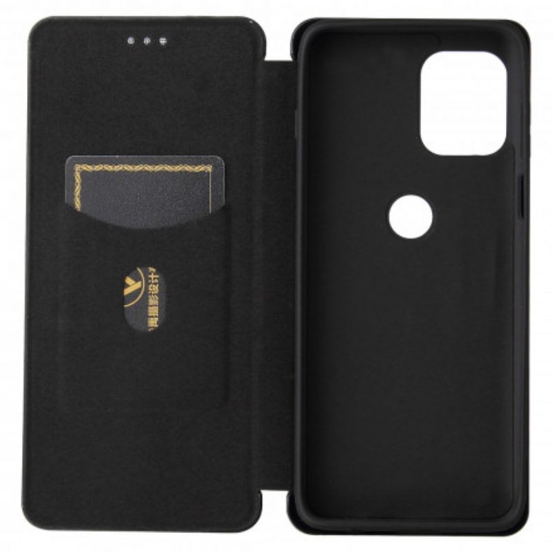 Bescherming Hoesje voor Moto G100 Folio-hoesje Siliconen Koolstof