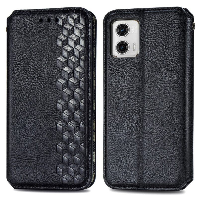 Bescherming Hoesje voor Moto G73 5G Folio-hoesje 3d Patroon