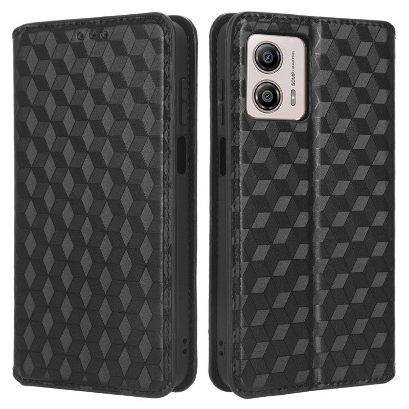 Bescherming Hoesje voor Moto G73 5G Folio-hoesje 3d Patroon