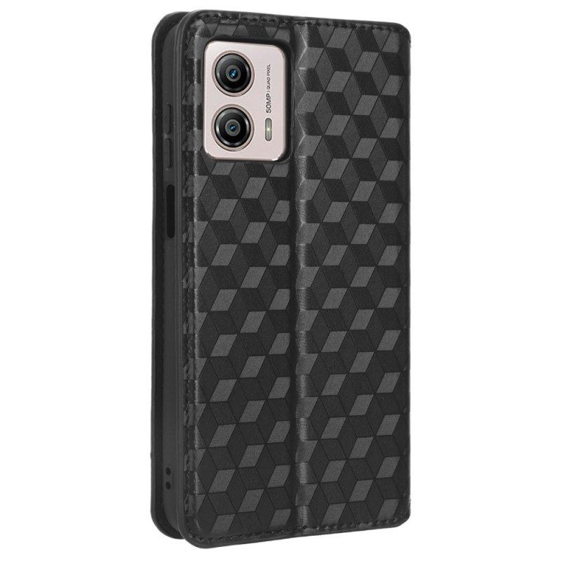 Bescherming Hoesje voor Moto G73 5G Folio-hoesje 3d Patroon