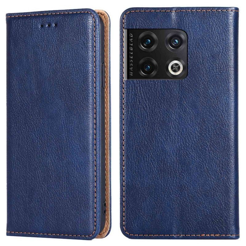 Bescherming Hoesje voor OnePlus 10 Pro 5G Folio-hoesje Retro-ontwerp