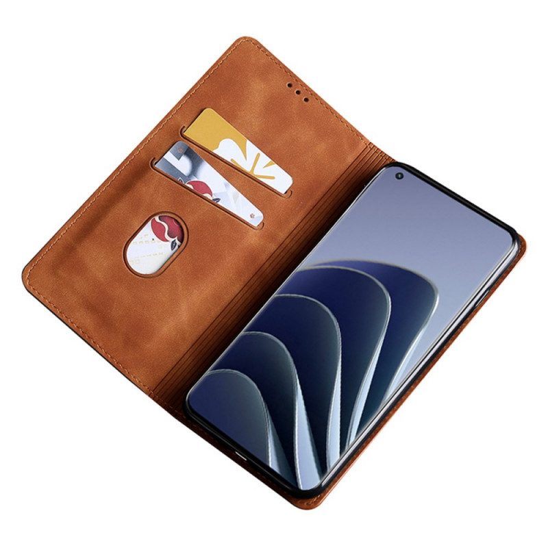 Bescherming Hoesje voor OnePlus 10 Pro 5G Folio-hoesje Stijl Leer