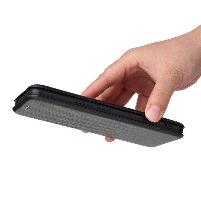 Bescherming Hoesje voor OnePlus 10T 5G Folio-hoesje Koolstofvezel