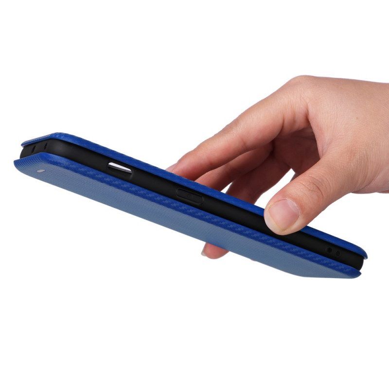 Bescherming Hoesje voor OnePlus 11 5G Folio-hoesje Gekleurde Koolstofvezel