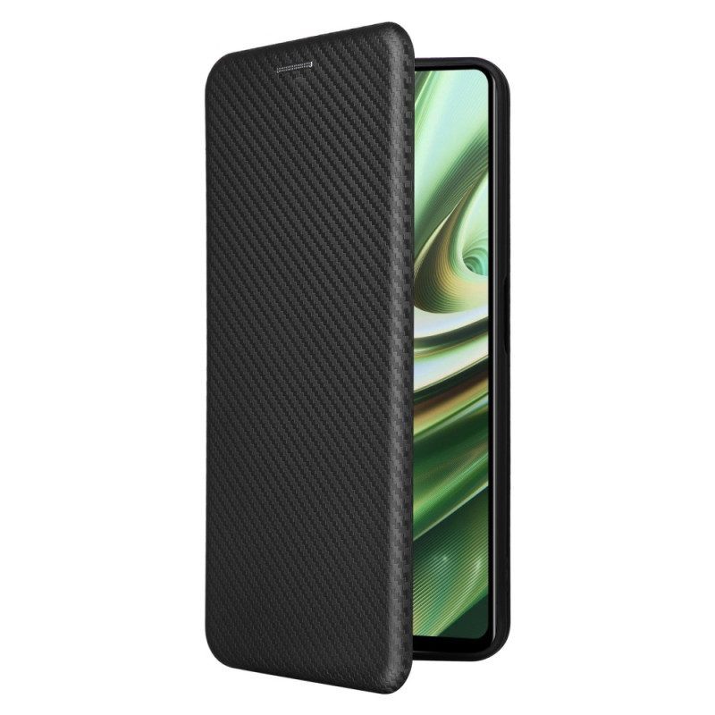 Bescherming Hoesje voor OnePlus Nord CE 3 Lite 5G Folio-hoesje Koolstofvezel Textuur