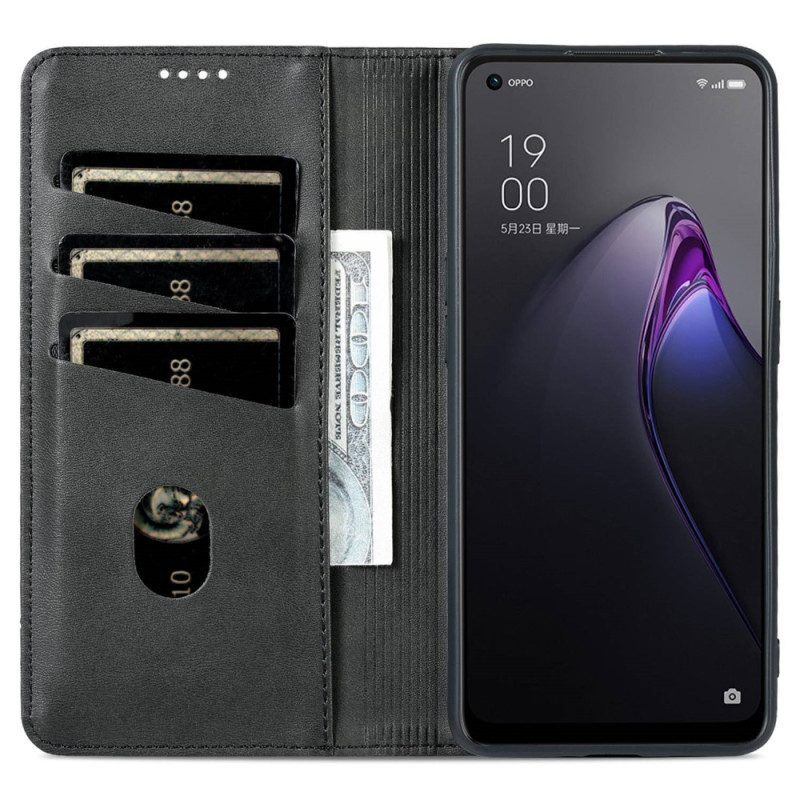 Bescherming Hoesje voor Oppo Reno 8 Folio-hoesje Azns