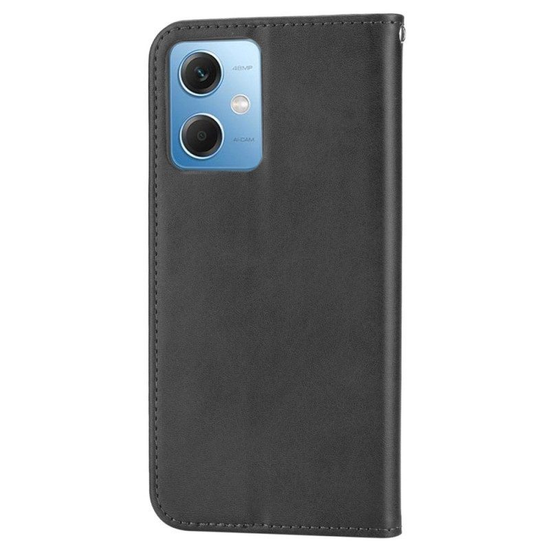 Bescherming Hoesje voor Poco X5 5G Folio-hoesje Stijl Leer 3d-patroon