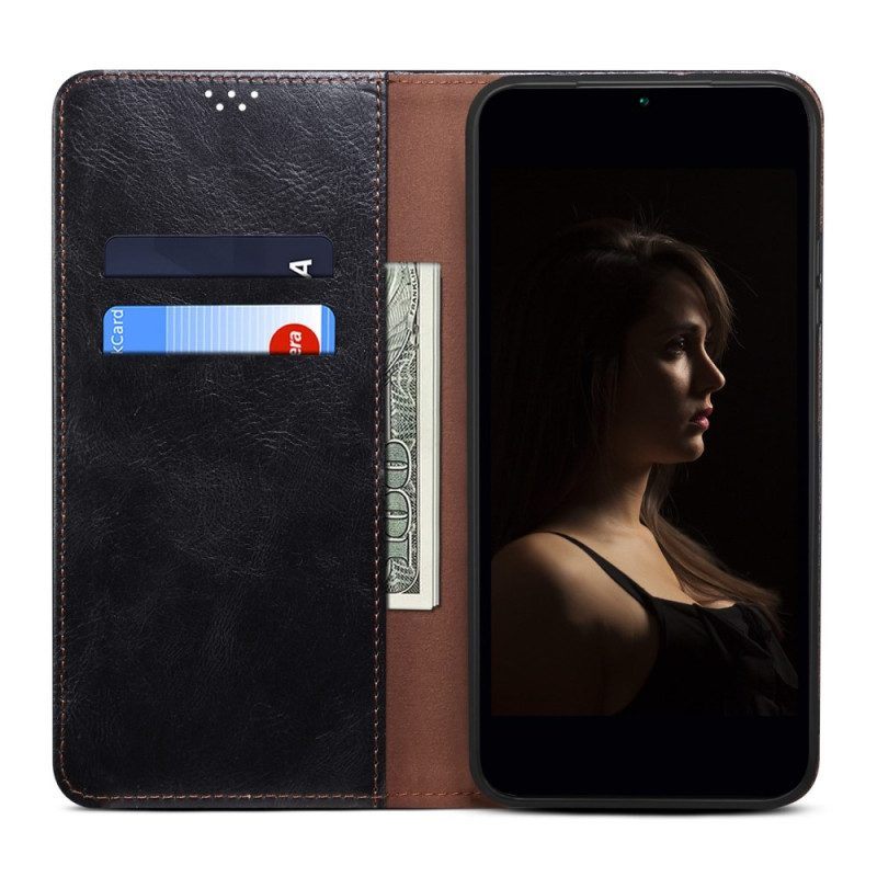 Bescherming Hoesje voor Poco X5 Pro 5G Folio-hoesje Oliejas