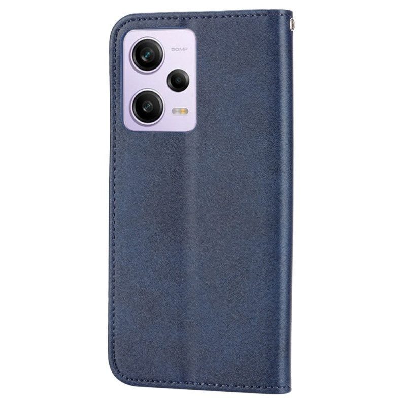 Bescherming Hoesje voor Poco X5 Pro 5G Folio-hoesje Stijl Leer 3d-patroon