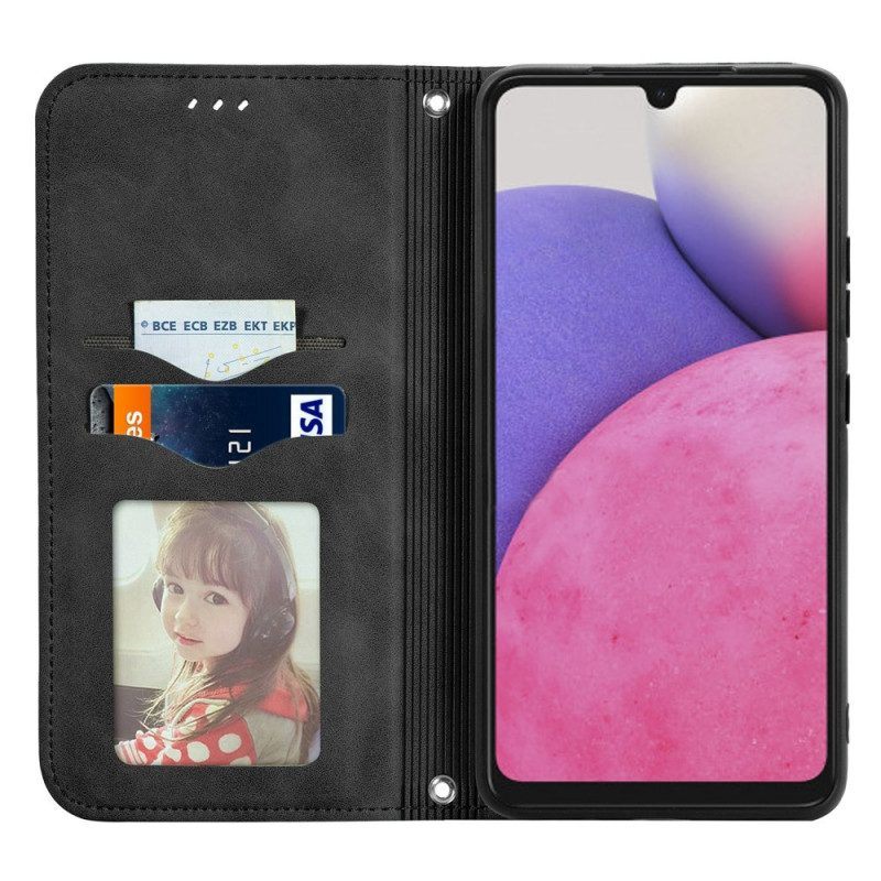 Bescherming Hoesje voor Samsung Galaxy A13 Folio-hoesje Marmer Gehard Glas