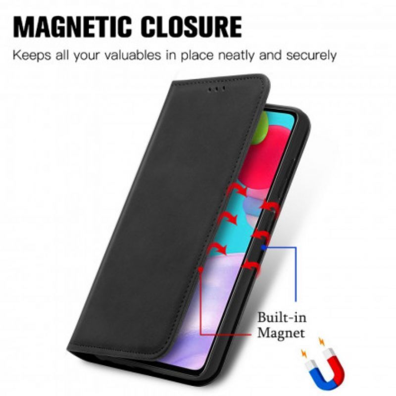 Bescherming Hoesje voor Samsung Galaxy A52 4G / A52 5G / A52s 5G Folio-hoesje Chique Leereffect