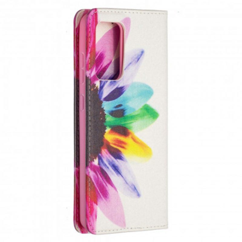 Bescherming Hoesje voor Samsung Galaxy A52 4G / A52 5G / A52s 5G Folio-hoesje Waterverf Bloem