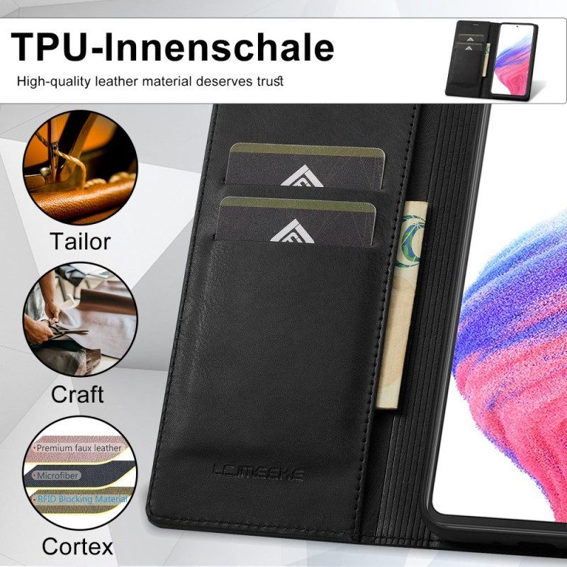 Bescherming Hoesje voor Samsung Galaxy A54 5G Folio-hoesje Lc.imeeke